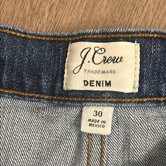 J. Crew Trademark Denim Blue A-Line Mini Skirt Size 30/10 - Picture 2 of 8